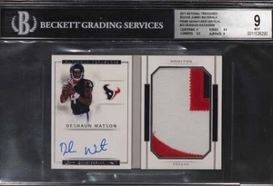 /99 BGS 9 10 RPA Deshaun Watson 2017 National Treasures RC Rookie Patch Auto "O" - Picture 1 of 3