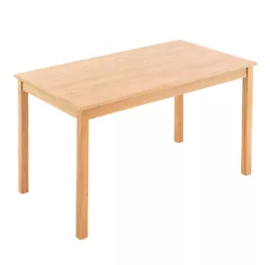 Oak Dining Table, Small Wooden Rectangular Kitchen Table, Dinner Table 120x70cm - Picture 1 of 8