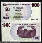 Zimbabwe 10,000 Dollars P-46 A 2006 *Without Space In 10000 Unc Rare Money Note