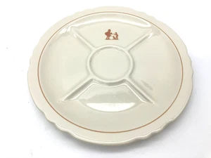 Plato de servir dividido de Howard Johnson de colección raro de Shenango China Co EE. UU. - Imagen 1 de 5