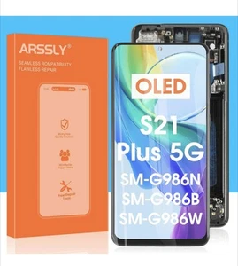 OLED For Samsung Galaxy S21+ Plus G996 Display Screen Touch Replacement + Frame - Zdjęcie 1 z 3
