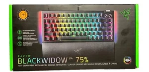 Razer BlackWidow V4 75% Mechanical Gaming Keyboard | Wrist Rest | Black - Picture 1 of 4