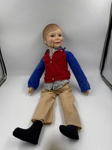 1973 Horsman Dolls Inc. SIMON SEZ Ventriloquist Doll Mouth Works Holes in Pants - Picture 1 of 17