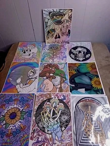 10 Artist Signed Art Prints Mushrooms, Psychedelic, Flower, Skulls 8.5"×11" - Bild 1 von 16