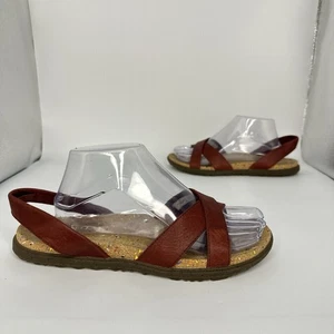 Merrell-Napa Valley Damen-Sandalen Sling Größe 9 Merlot gekreuzte Riemchen J002856 - Bild 1 von 13