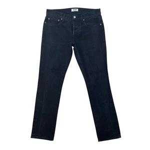 Buck Mason Slim Fit Denim Jeans Stretch Button Fly Schwarz 31x29 Made in USA - Bild 1 von 13