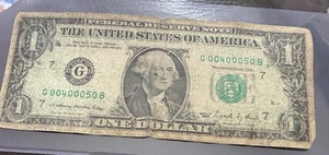 $1 U.S. Dollar Bill from 1988 - SIX 000000’s Hung In Chicago Bar 4 - 25+ Yrs. - Picture 1 of 5