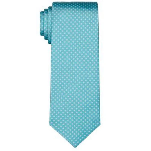 Corbata de seda delgada con estampado de micro diamantes Lauren Ralph Lauren para hombre - Aqua-OS Foto 1 de 1