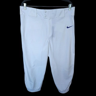 Nike Men's L White Baseball Knicker Pants BQ9021-108 Blue Pinstripe Team - Image 1 of 4