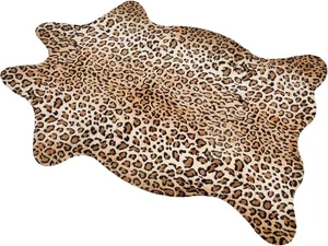 MACEVIA 2'6" x 3'7" (rettangolare), stampa leopardata marrone - Foto 1 di 8