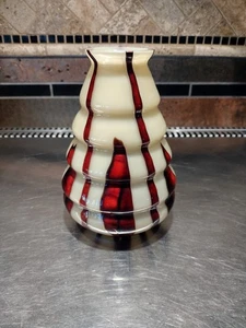 WILHELM KRALIK/STEINWALD BAMBUS VASE ART DECO BÖHMISCH 7 ZOLL HOCH BAMBUS - Bild 1 von 9