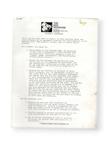 Fergie Jenkins Signed Autographed Contract Cubs HOFer 1991 JSA CB19755 - Picture 1 of 4