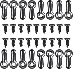 160-Piece Metal Picture Frame Set with 160 Screws, Turn Button Black  - Picture 1 of 7