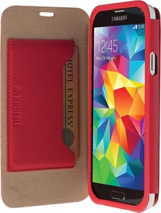 Krusell Malmö Etui en Simili Cuir pour Samsung Galaxy S5 Rouge - Photo 1 sur 3