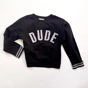 Peek Boys "Dude" Sweatshirt, Size 4/5 - Picture 1 of 4