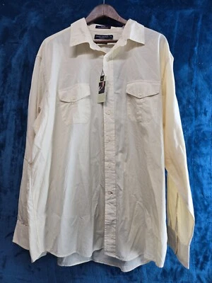 Daniel Cremieux Classic Cream Button Shirt 100% Cotton XXL - Image 1 of 4
