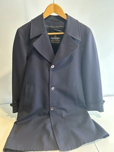 Rainfair Men's Navy Rain Topcoat Size 40 - Picture 1 of 6