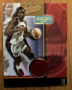 Tarjeta de camiseta Fleer Authentix 2002 WNBA Sheryl Swoopes usada en juegos ¡rasgada! - Imagen 1 de 1