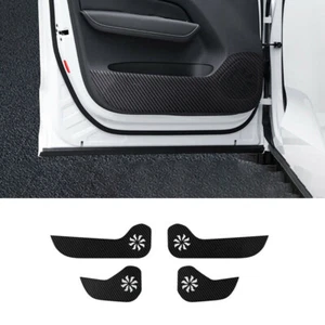 For Volvo XC60 2018-2022 Carbon fiber leather Door Anti Kick Pad Protective Trim - Foto 1 di 9