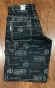 Vintage Southpole Jean Shorts Men 30Wide Leg Baggy Y2K Hip-Hop Skater Grunge - Picture 1 of 8