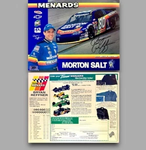 BRYAN REFFNER HANDSIGNIERTES 11x8 FOTO 2003 ASA CHEVY RENNWAGEN MENARDS AD wCOA - Bild 1 von 4