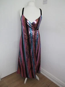 Stunning Zara Womens Sequin Dress Size M, - fit 14-16 BRAND NEW RRP £79.99 - Picture 1 of 9
