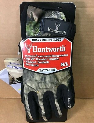 Huntworth BATTALION Heavyweight Glove Men's M/L Tech Series Camouflage Camo G19 - Image 1 of 4