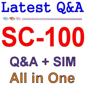 MS Best Exam Practice Material for SC-100 Exam Q&A+SIM - Picture 1 of 1