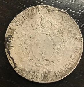 Louis XVI ECU Of Branches D 'ol Olivier 1781 M Toulouse - Picture 1 of 2