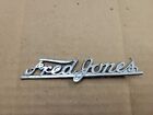 Fred Jones Ford Oklahoma City OK Metal Car Dealership Emblem Badge Logo Promo