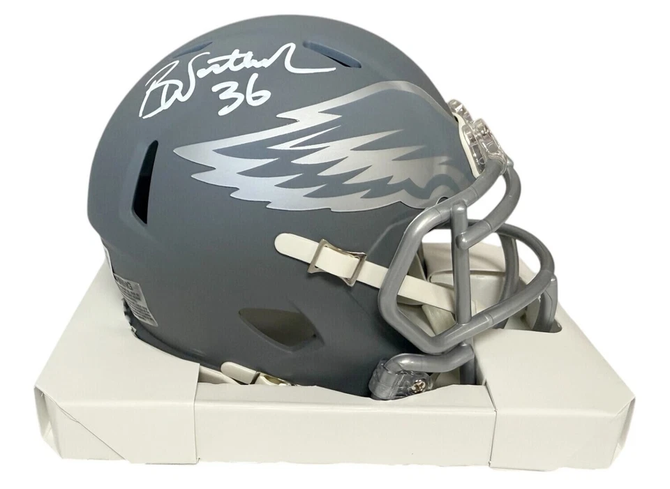Philadelphia Eagles Brian Westbrook Autographed Slate Mini Helmet BECKETT Aut... - Изображение 1 из 1