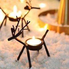1/6Pcs Christmas Reindeer Tea Light Candle Holders & Tealights Xmas Home Decor*