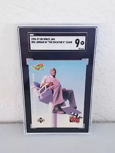 1996-97 UD Space Jam #53 Jordan In "The Ducktor's" Chair SGC 9 MT Graded - Picture 1 of 2
