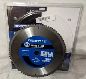 COMOWARE Circular Miter Saw Blade- 12 inch 80 Tooth ATB Premium Tip,... - Picture 1 of 2