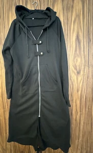 Locker sitzender Damen-Fleecemantel 5XLarge Größe mit Kapuze mittellanger Damenmantel - Bild 1 von 9