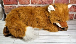 Vintage Plüschfuchs Unipak Trächtiger Fuchs mit Sets, Jungen, Babbys, Stofftier - Bild 1 von 17