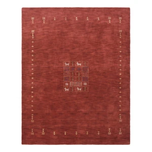 Eco-Friendly Hand Knotted Loom Wool Area Rug Contemporary Red BBH Homes BBL00583 - Picture 1 of 8