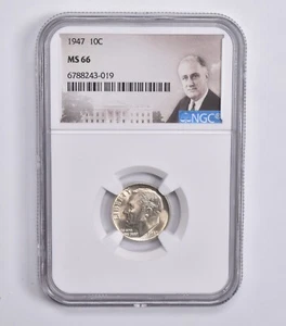 MS66 1947 Roosevelt Dime 10c NGC Special Label - Picture 1 of 5
