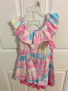 BRAND NEW GIRLS SIZE 4-5 2 PACK ZUNIE GIRL ROMPERS - Picture 1 of 10