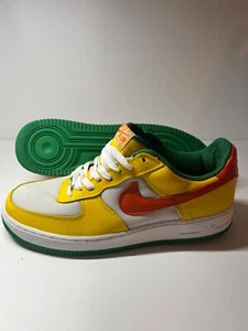 Nike Air Force 1 Low Carnival Yel/Wht/Oran/Green 307334 781 Y2003 Deadstock UK10 - Picture 1 of 5