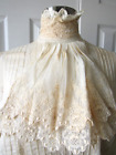 Vintage RALPH LAUREN NWT Edwardian Blouse Ivory Lace Ruffle Button Back L/S Sz 8