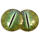 30 mm yeux en verre bijoux de dinosaure vert ou poupée art dragon sculptures fournitures