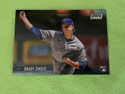 2021 Topps Stadium Club Chrome Brady Singer Rookie #216 Kansas City Royals - Image 1 of 2