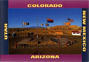 Carte postale Four Corners Colorado, Arizona, Utah et NM USA - Photo 1/2
