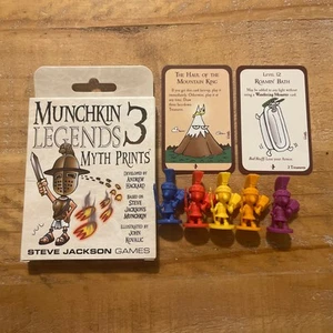 Munchkin Legends 3 Impresiones de Mitos Juegos de Steve Jackson Nuevos Precintados Más Peones - Imagen 1 de 3