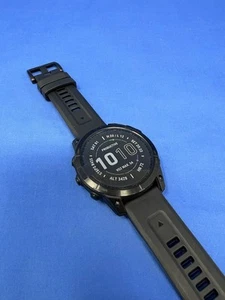 Garmin fēnix 7 Zaffiro Orologio GPS Solare - Grigio Carbonio/Nero 47mm - Foto 1 di 5