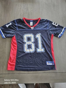 Terrell Owens #81 Buffalo Bills Youth Football Jersey Reebok Size Medium Blue - Picture 1 of 4