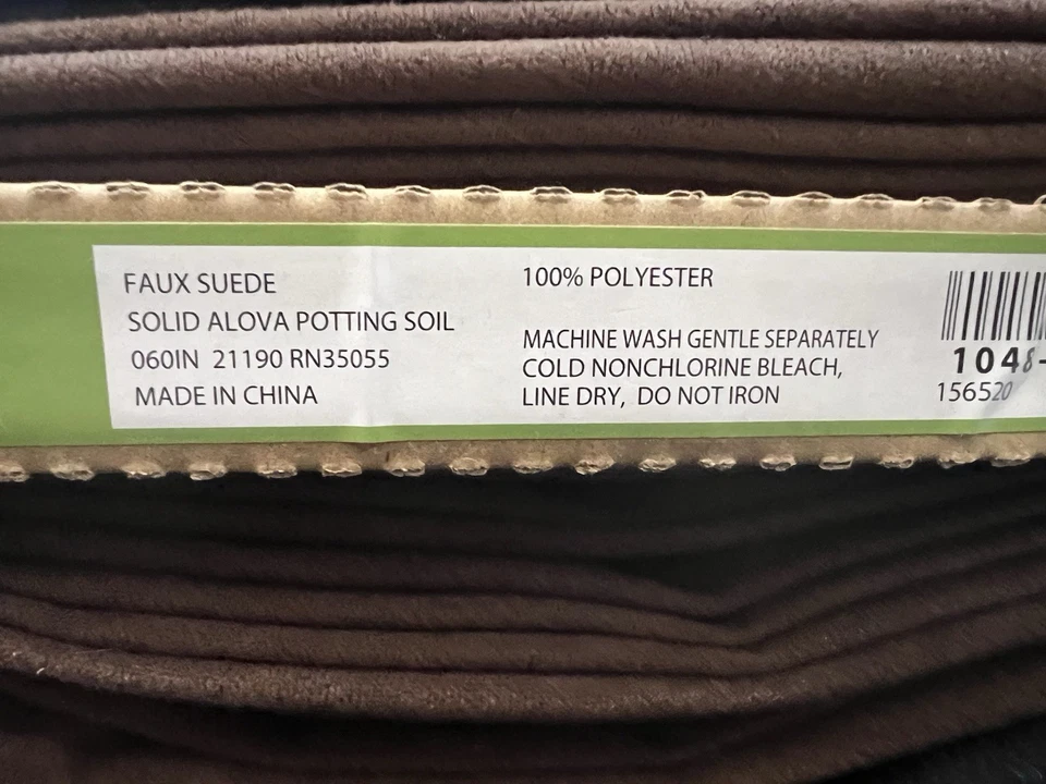 Tela de gamuza sintética Alova - Marrón "Suelo para macetas" - 60" de ancho - Se vende por yarda Foto 1 de 1