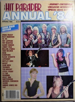 Hit Parader Magazine Spring 1984 ANNUAL, Priest, Randy Rhoads, Motley Crue, Rush - Image 1 of 4