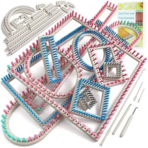 Upgraded Large Adjustable Loom Knitting Kit with Removable-pegs, Up to 132 Si... - Picture 1 of 7